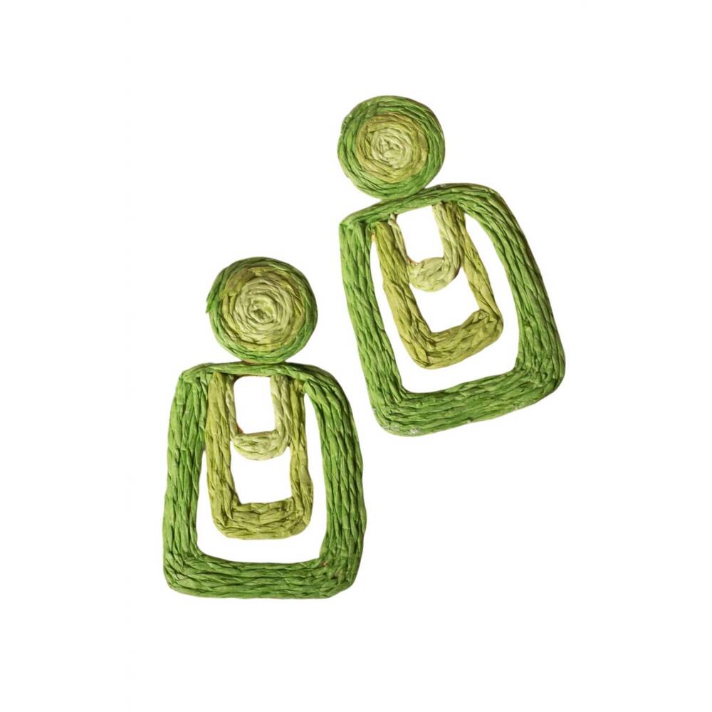 NEW YACHT CLUB ACCESS women's limerita earrings in green - Picture 1 of 2